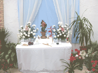 OTURA: Procesin del Cuerpo de Cristo, altar n 4 del recorrido