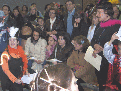 Carnaval en Otura 2008; jurado y pblico detrs.